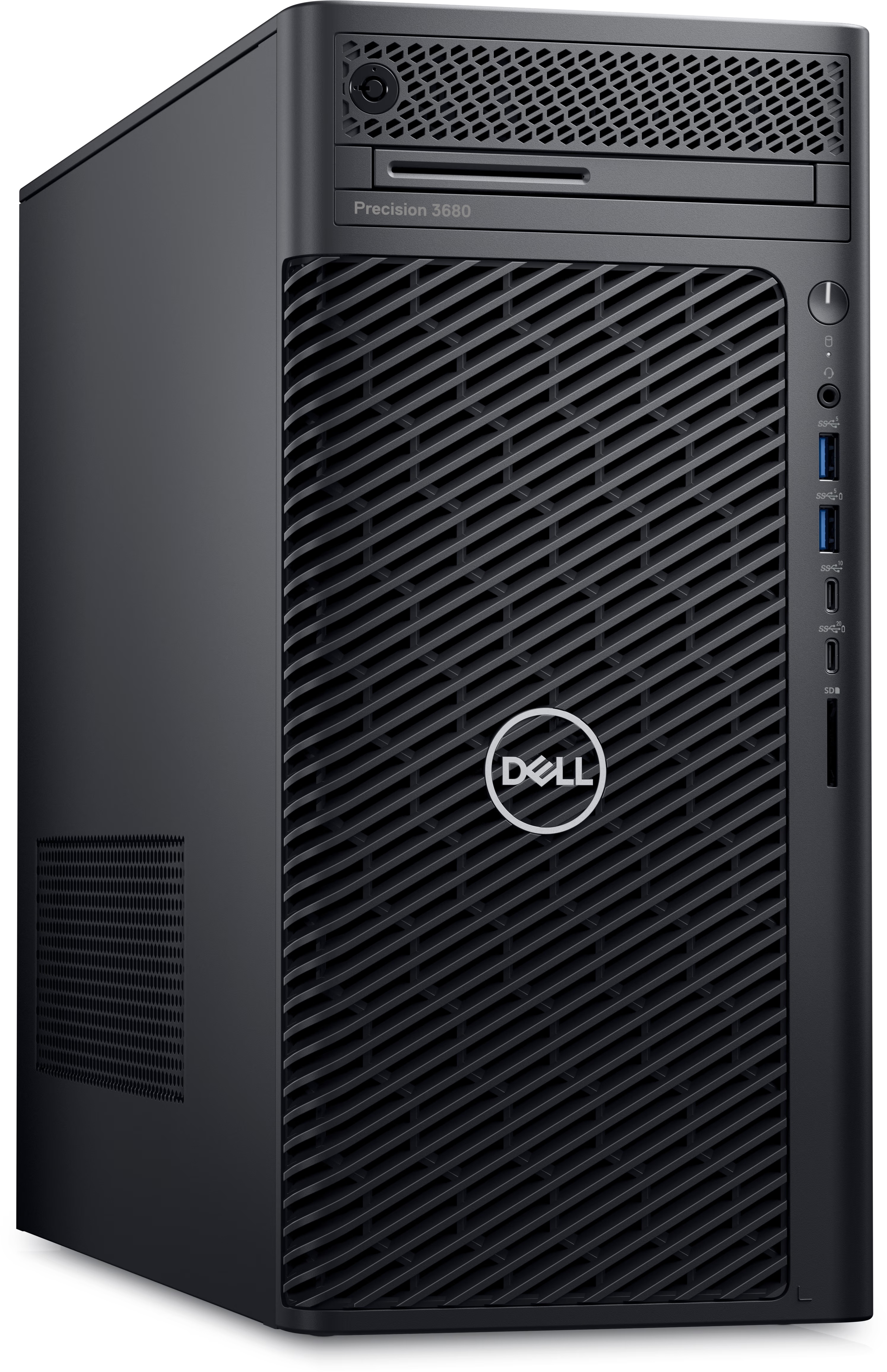 Máy tính trạm Dell Precision 3680 Tower, i7-14700, 16GB, 256GB SSD, 1TB, NVIDIA T400 4GB, KB, M, 300W, Linux, 3Y WTY 71047052