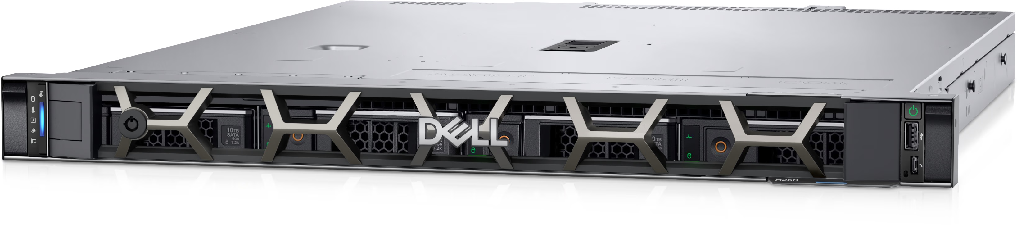 Máy chủ Dell PowerEdge R250, Intel Xeon E-2334,16GB,2TB HDD,iDRAC9 Ex,DP 1Gb LOM,DVD,450W,4YrPro  71056605